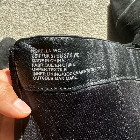 Black suede tall boots - Picture 2 of 2